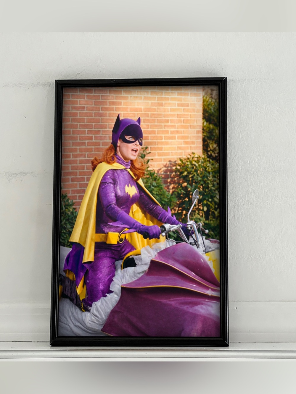 Batman Batgirl Yvonne Craig Pinup Girl Art Poster